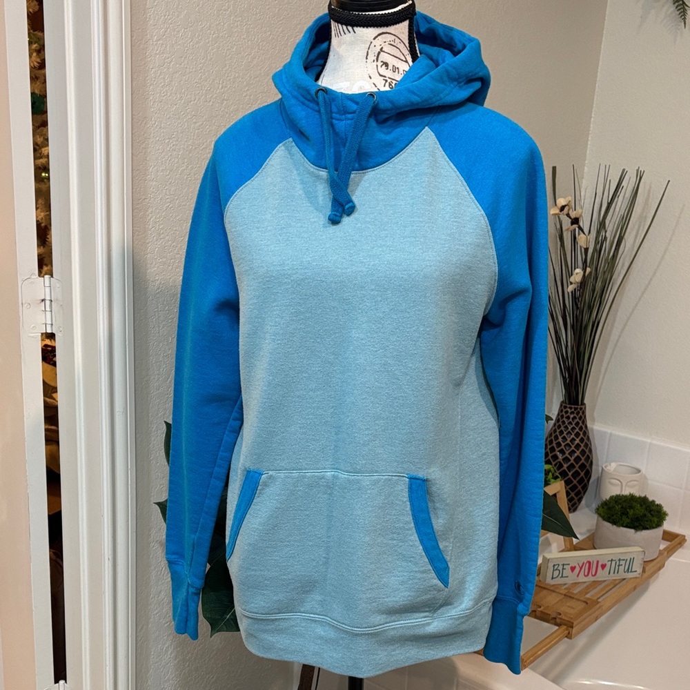 Champion Blue and Light Blue Hoodie